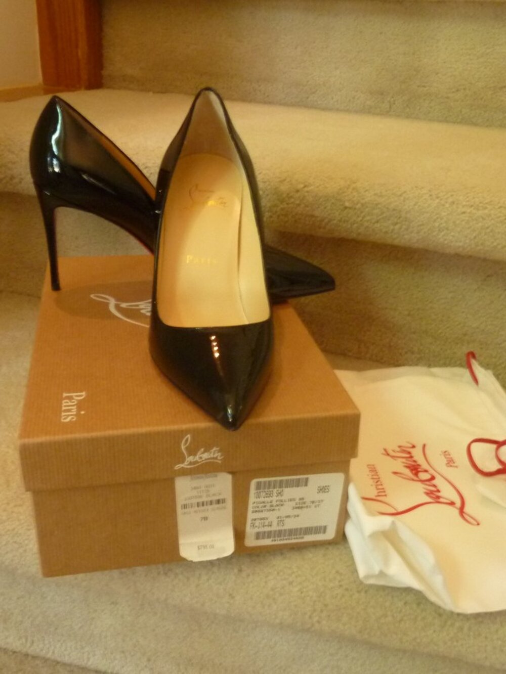 Christian Louboutin Pigalle Follies 85mm Patent Red Sole Pumps